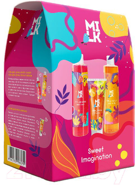 Изображение товара Набор косметики для тела Milk Sweet Imagination Крем д/рук+Гель д/д Candy+Гель д/д Dream (75мл+300мл+300мл)