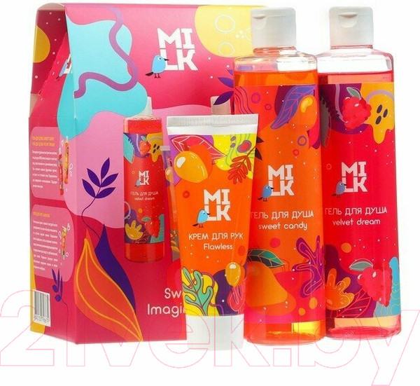 Изображение товара Набор косметики для тела Milk Sweet Imagination Крем д/рук+Гель д/д Candy+Гель д/д Dream (75мл+300мл+300мл)