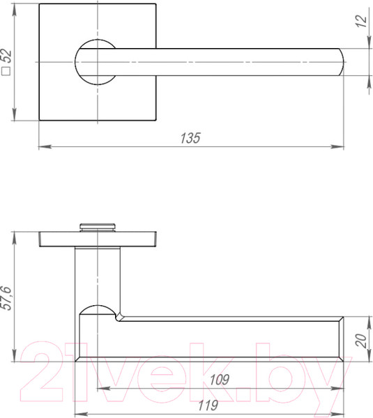 Изображение товара Ручка дверная Ajax furniture Apolo K.JS51 BL-24 (черный)