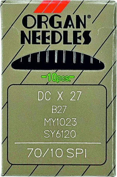 Изображение товара Набор игл для промышленной швейной машины Organ DCx27 70 SPI ORG-10