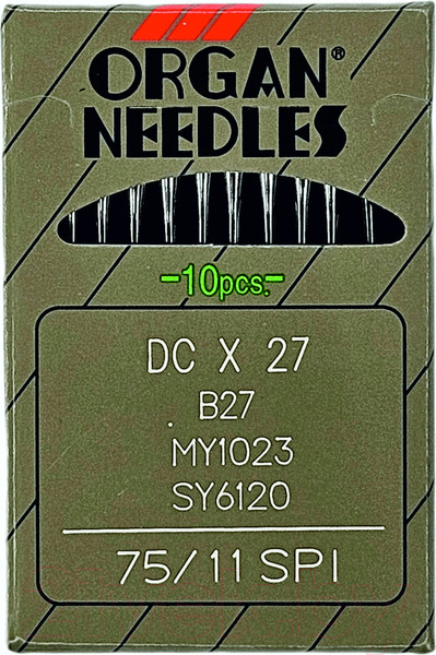 Изображение товара Набор игл для промышленной швейной машины Organ DCx27 75 SPI ORG-10 