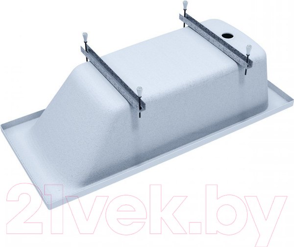 Изображение товара Ванна акриловая 1AcReal Gamma 150x70 (с ножками, сифоном и экраном)
