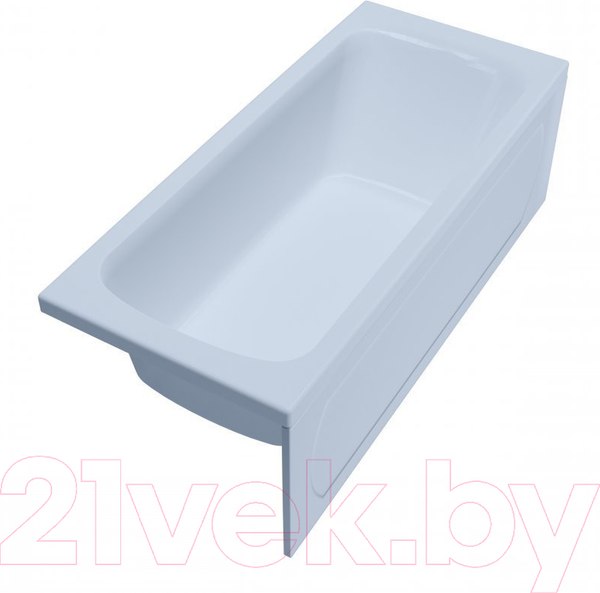 Изображение товара Ванна акриловая 1AcReal Gamma 150x70 (с ножками, сифоном и экраном)