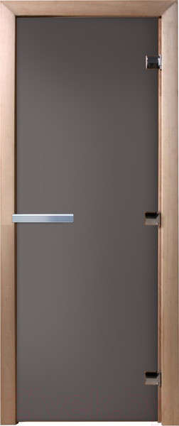 Изображение товара Стеклянная дверь для бани/сауны Doorwood 70x170 / DW03550 (графит матовый)