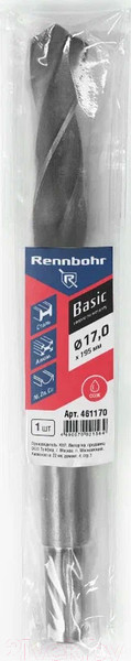 Изображение товара Сверло Rennbohr Basic Prom HSS-R 17x195мм / 461170