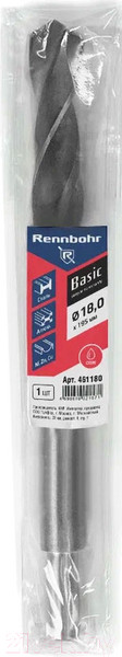 Изображение товара Сверло Rennbohr Basic Prom HSS-R 18x195мм / 461180