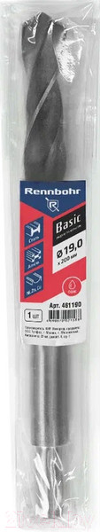 Изображение товара Сверло Rennbohr Basic Prom HSS-R 19x200мм / 461190