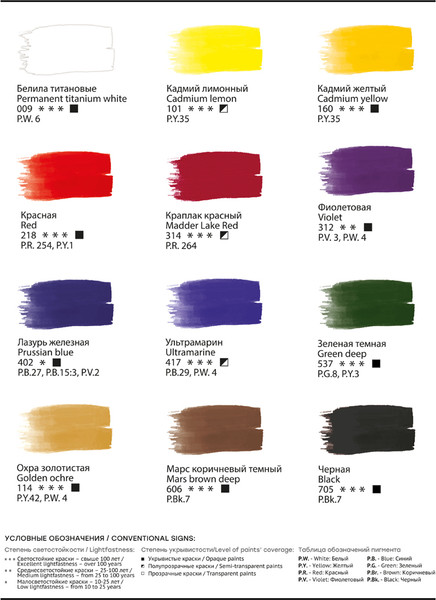 Изображение товара Гуашь ГАММА Старый мастер. Юбилейная / 180320219A (12цв)