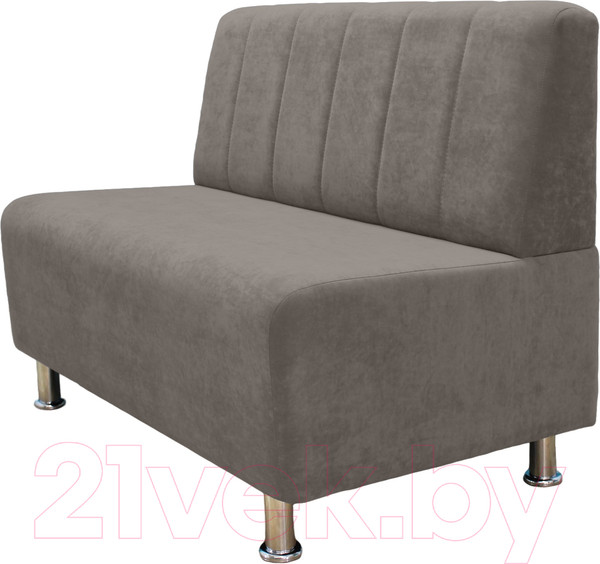 Изображение товара Диван Brioli Руди П двухместный (V3-серый/коричневый)