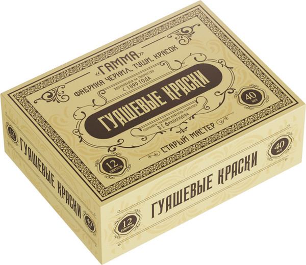 Изображение товара Гуашь ГАММА Старый мастер. Юбилейная / 301220202A (12цв)