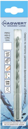 Изображение товара Набор сверл Hagwert Dinamic-Long 1.5х70мм Р9М3 / 569015.21.2  (7x2шт)