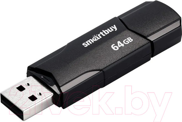 Изображение товара USB flash накопитель SmartBuy 64Gb Clue Black / SB64GBCLU-K