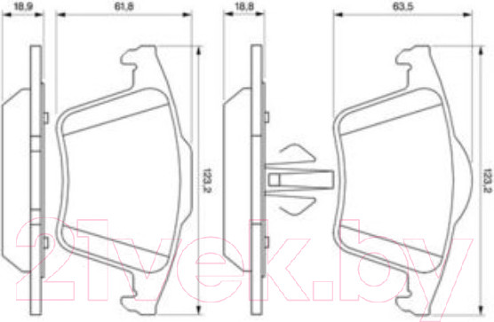 Изображение товара Тормозные колодки Bosch 0986494102