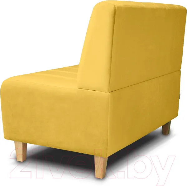 Изображение товара Диван Brioli Руди полоса двухместный (V13-желтый)