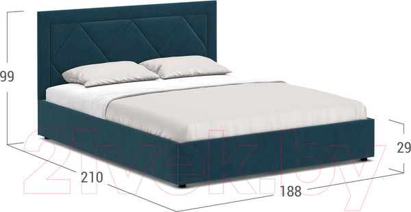 Изображение товара Двуспальная кровать Moon Family 1255 / MF008660