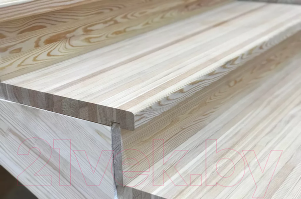 Изображение товара Ступень для лестницы Альфалес 40x300x800 (сорт АВ, лиственница)