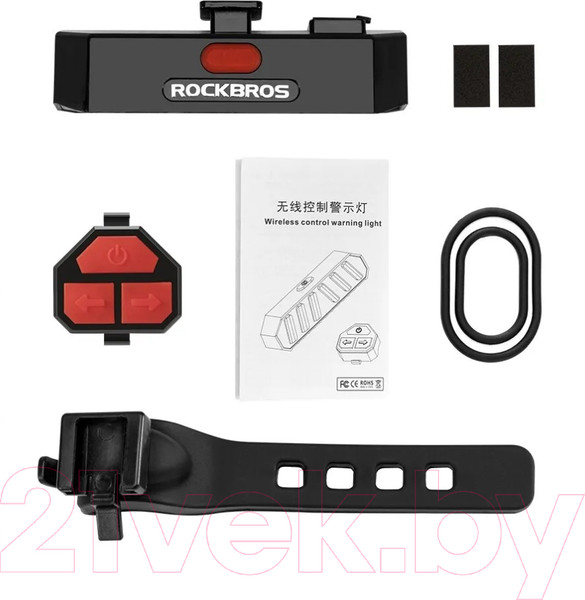 Изображение товара Фонарь для велосипеда RockBros Задний TL1901WR30 (черный)