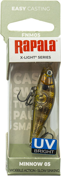 Воблер Rapala X-Light Minnow 05 / FNM05-GGIU — фото 6