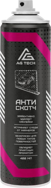 Изображение товара Очиститель кузова AG Tech Антискотч AG1124 (400мл)