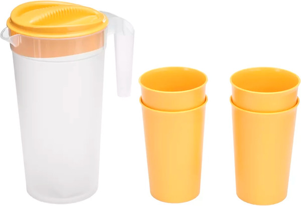 Изображение товара Набор пластиковой посуды Phibo 435233906  (желтый)