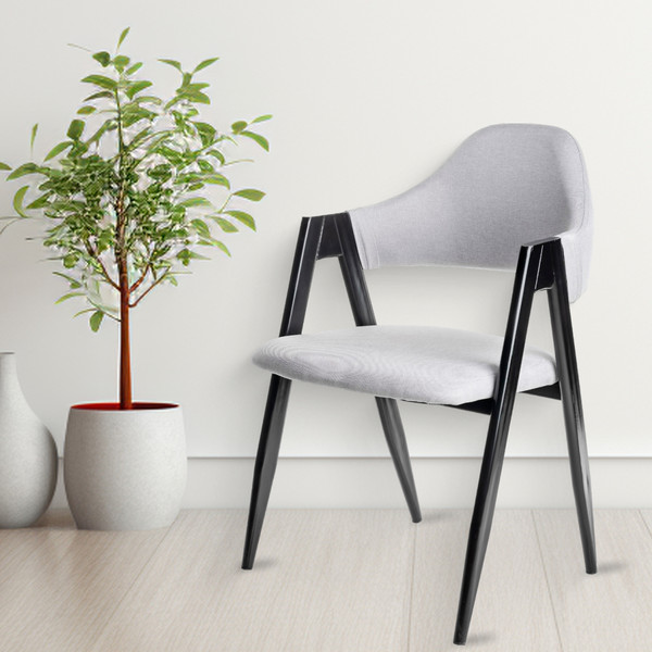 Изображение товара Стул Mio Tesoro Луна DC-048A (серый/черный)