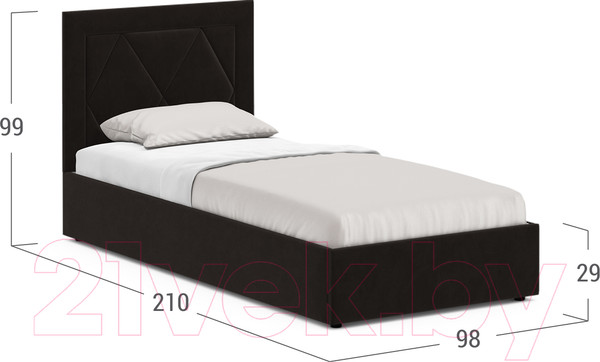 Изображение товара Односпальная кровать Moon Family 1255 / MF008683