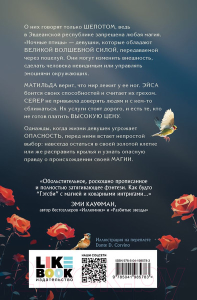 Изображение товара Книга Like Book Ночные птицы / 9785041985783 (Армстронг К.)