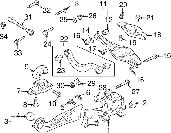 Изображение товара Сайлентблок рычага подвески Volkswagen 1K0505553A