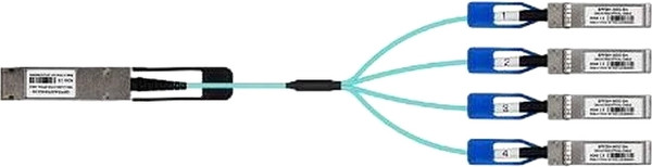 Изображение товара Кабель LR-Link LRAOC-QSFP28-4SFP28-3M