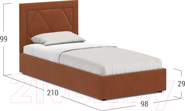 Изображение товара Односпальная кровать Moon Family 1255 / MF008652