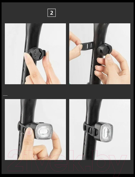 Изображение товара Фонарь для велосипеда RockBros Задний Q4 (черный)