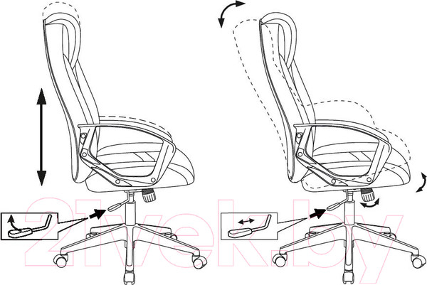 Изображение товара Кресло геймерское Бюрократ Zombie 200 (черный/красный)