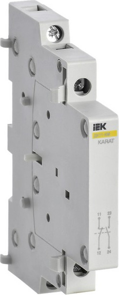 Изображение товара Дополнительный контакт IEK ДК21-КМ 1НО+1НЗ / MKK00D-DK-11