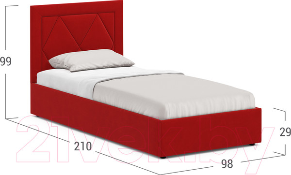 Изображение товара Односпальная кровать Moon Family 1255 / MF008782