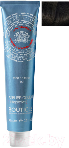 Изображение товара Крем-краска для волос Bouticle Atelier Color Integrative 4.07 (80мл, шатен натурально-шоколадный)
