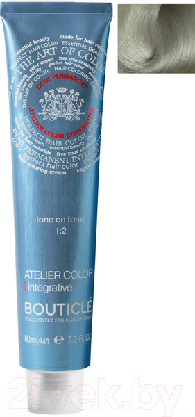 Изображение товара Крем-краска для волос Bouticle Atelier Color Integrative 10.81 (80мл, светлый блондин светлая сталь)