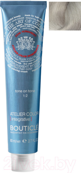 Изображение товара Крем-краска для волос Bouticle Atelier Color Integrative 10.18 (80мл, светлый блондин пепельно-жемчужный)