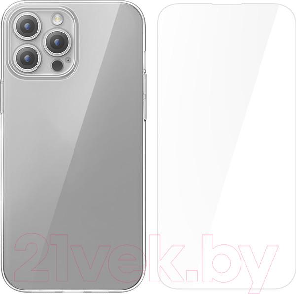Изображение товара Чехол-накладка Baseus Lucent для iPhone 15 Pro / 660154899A (прозрачный)