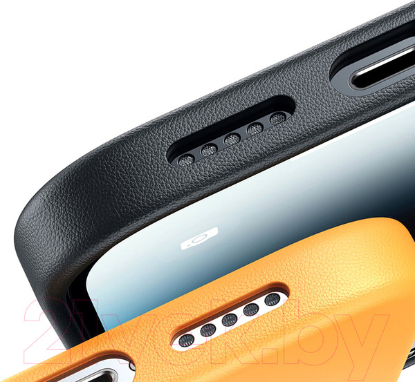 Изображение товара Чехол-накладка Baseus Fauxther для iPhone 15 Pro Max / 660152093B (черный)