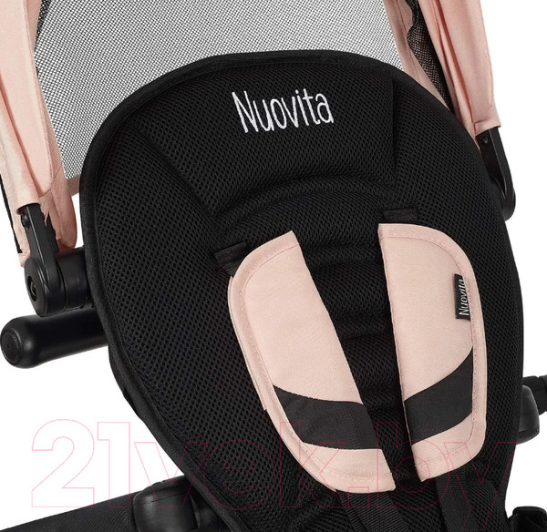 Изображение товара Трехколесный велосипед с ручкой Nuovita Bamzione BE3 (кремовый)