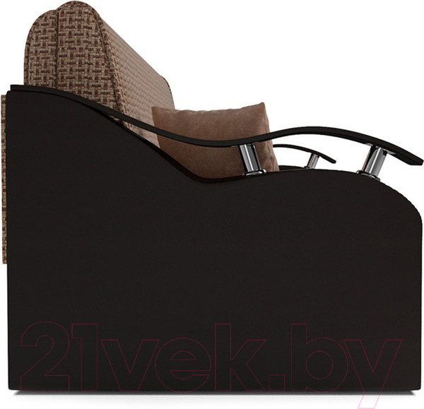 Изображение товара Диван Mebel-Ars Шарк №2 (рогожка бежевый/экокожа коричневый)