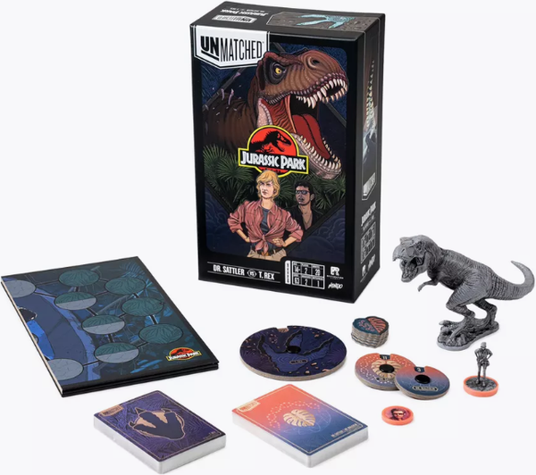 Изображение товара Настольная игра GaGa Unmatched Jurassic Park Dr.Sattler vs T.Rex Рус. пр-ла / GG364