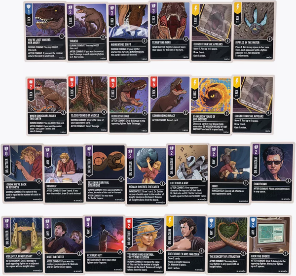 Изображение товара Настольная игра GaGa Unmatched Jurassic Park Dr.Sattler vs T.Rex Рус. пр-ла / GG364