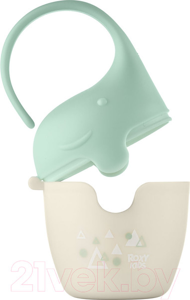 Изображение товара Контейнер для пустышки Roxy-Kids Слоник / REF-001-G (зеленый)