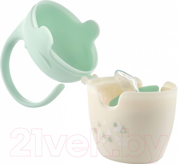 Изображение товара Контейнер для пустышки Roxy-Kids Слоник с пустышкой / REF-002-G (зеленый)