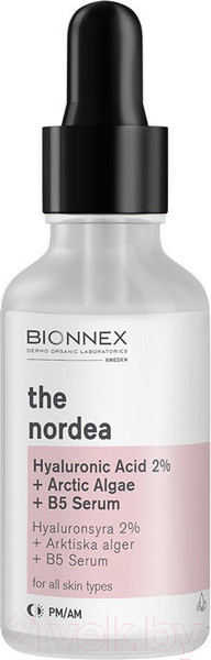 Изображение товара Сыворотка для лица Bionnex The Nordea Гиалуроновая кислота 2% + Арктические водоросли + B5 (30мл)
