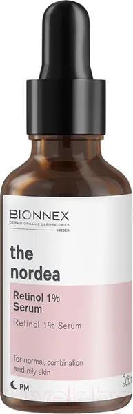 Изображение товара Сыворотка для лица Bionnex The Nordea Ретинол 1% для нормальной, комбинир. и жирной кожи (30мл)