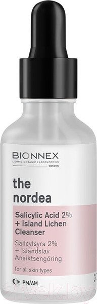 Изображение товара Сыворотка для лица Bionnex The Nordea Cалициловая кислота 2% + Исландский мох (30мл)