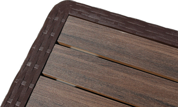 Изображение товара Стол пластиковый Ellastik Plast Ola Dom Квадратный ЭП 442332 (коричневый)