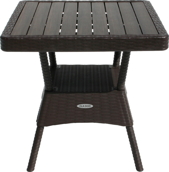 Изображение товара Стол пластиковый Ellastik Plast Ola Dom Квадратный ЭП 442332 (коричневый)
